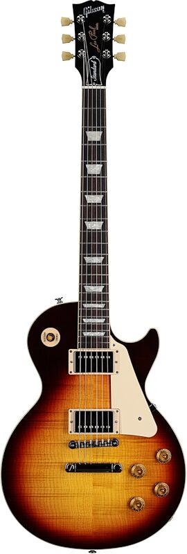 Gibson Les Paul Standard '50s AAA Top Electric Guitar (with Case), Bourbon Burst, Serial Number 212530296, Full Straight Front