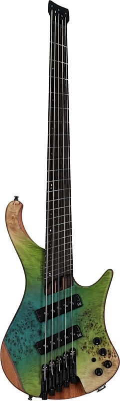 Ibanez EHB1005MS Bass Guitar, 5-String (with Gig Bag), Ocean Inlet Flat, Serial Number 211P01I230402852, Full Straight Front
