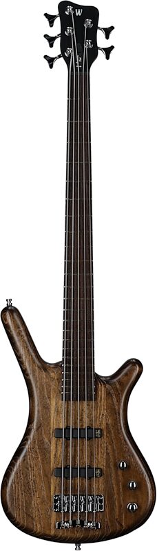 Warwick GPS Corvette Standard 5 Electric Bass, 5-String (with Gig Bag), Antique Tobacco, Serial Number GPS C 011339-23, Full Straight Front