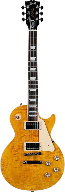 Gibson Les Paul Standard 60s Custom Color Electric Guitar, Figured Top (with Case), Honey Amber, Serial Number 219130264, Full Straight Front