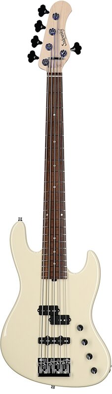 Sadowsky MetroLine 21-fret Verdine White Bass, 5-String (with Gig Bag), Olympic White, Serial Number SML F 003081-23, Full Straight Front