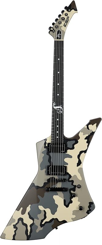 ESP James Hetfield Snakebyte Electric Guitar (with Case), Kuiu Camo, Serial Number E7140232, Full Straight Front