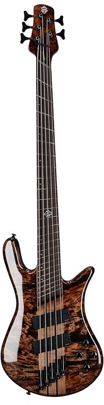 Spector NS Dimension Multi-Scale 5-String Bass Guitar (with Bag), Super Faded Black, Serial Number 21W231694, Full Straight Front