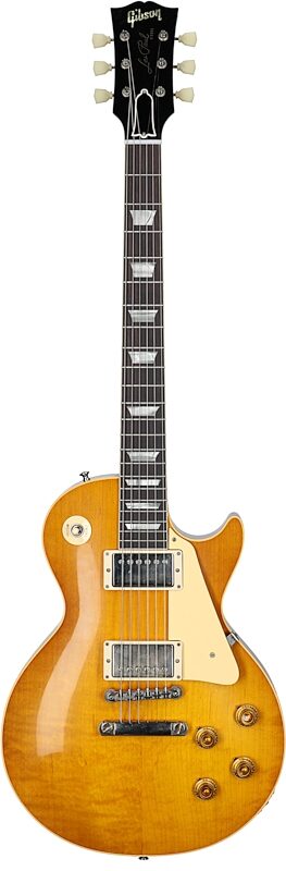 Gibson Custom 1958 Les Paul Standard Reissue Electric Guitar (with Case), Lemon Burst, Serial Number 831470, Full Straight Front