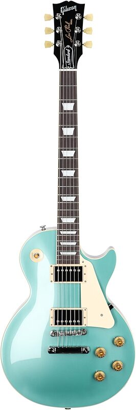 Gibson Les Paul Standard 50s Custom Color Electric Guitar, Plain Top (with Case), Inverness Green, Serial Number 221230409, Full Straight Front