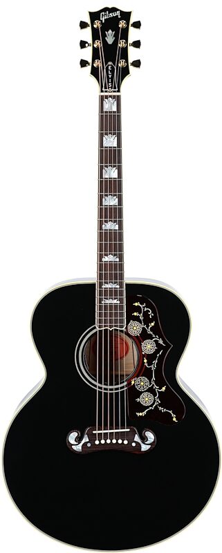 Gibson Elvis Presley SJ-200 Jumbo Acoustic-Electric Guitar (with Case), Ebony, Serial Number 23033039, Full Straight Front