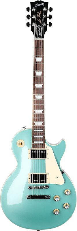Gibson Les Paul Standard 50s Custom Color Electric Guitar, Plain Top (with Case), Inverness Green, Serial Number 222130110, Full Straight Front