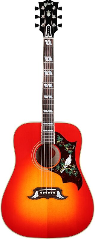 Gibson Dove Original Acoustic-Electric Guitar (with Case), Vintage Cherry, Serial Number 23183196, Full Straight Front