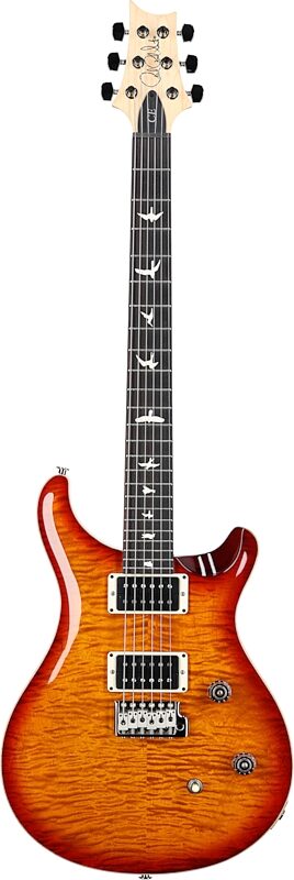 PRS Paul Reed Smith CE24 Electric Guitar (with Gig Bag), Dark Cherry Sunburst, Serial Number 0373030, Full Straight Front