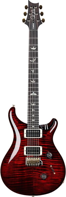 PRS Paul Reed Smith Custom 24 Pattern Thin 10-Top Electric Guitar (with Case), Fire Red Burst, Serial Number 0372871, Full Straight Front