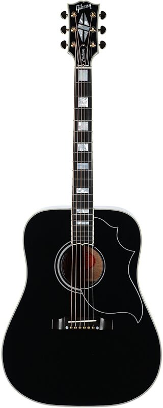 Gibson Hummingbird Custom Acoustic-Electric Guitar (with Case), Ebony, Serial Number 22783067, Full Straight Front