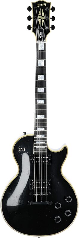 Gibson Custom Kirk Hammett 1989 Les Paul Custom Electric Guitar (with Case), Ebony, Serial Number Kh100, Full Straight Front