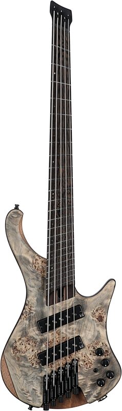Ibanez EHB1505MS Bass Guitar, 5-String (with Gig Bag), Black Ice Flat, Serial Number 211P02I230912140, Full Straight Front