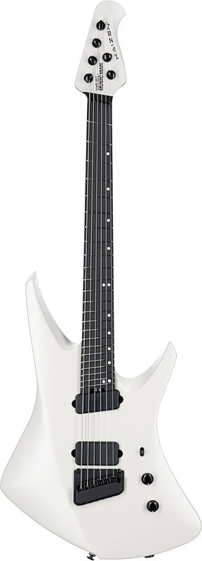 Ernie Ball Music Man Kaizen 6 Electric Guitar (with Case), Chalk White, Serial Number S09725, Full Straight Front
