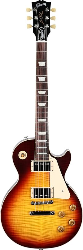 Gibson Les Paul Standard '50s AAA Top Electric Guitar (with Case), Bourbon Burst, Serial Number 214230152, Full Straight Front