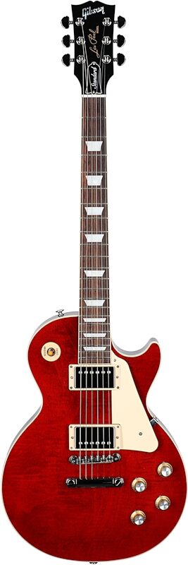 Gibson Les Paul Standard 60s Custom Color Electric Guitar, Figured Top (with Case), Cherry, Serial Number 223030203, Full Straight Front