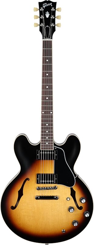 Gibson ES-335 Dot Satin Electric Guitar (with Case), Vintage Burst, Serial Number 235230008, Full Straight Front