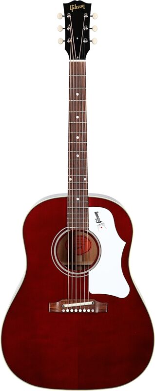Gibson '60s J-45 Original Acoustic Guitar (with Case), Wine Red, Serial Number 23533028, Full Straight Front