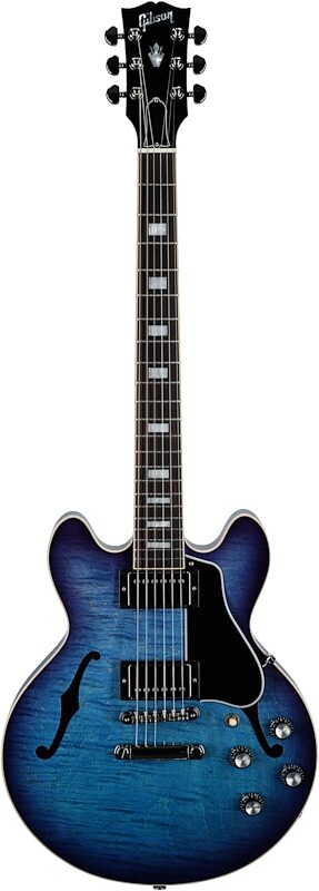Gibson ES-339 Figured Electric Guitar (with Case), Blueberry Burst, Serial Number 204340163, Full Straight Front