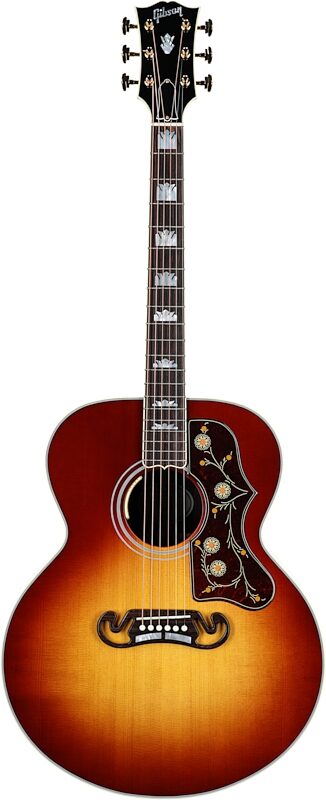 Gibson SJ-200 Standard Rosewood Jumbo Acoustic-Electric Guitar (with Case), Rosewood Burst, Serial Number 20654001, Full Straight Front