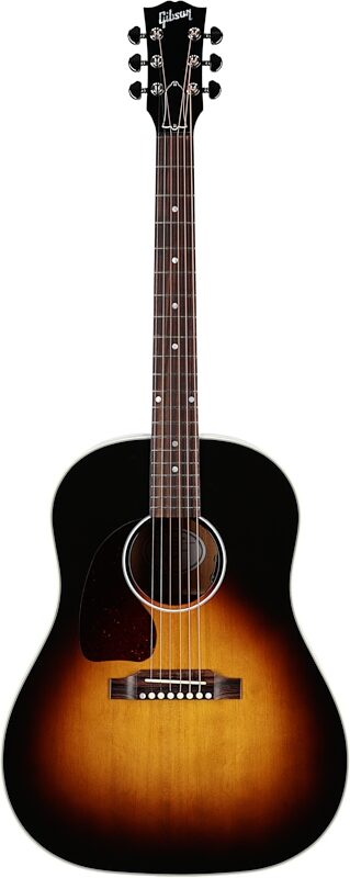 Gibson J-45 Standard Acoustic-Electric Guitar, Left Handed (with Case), Vintage Sunburst, Serial Number 20044099, Full Straight Front
