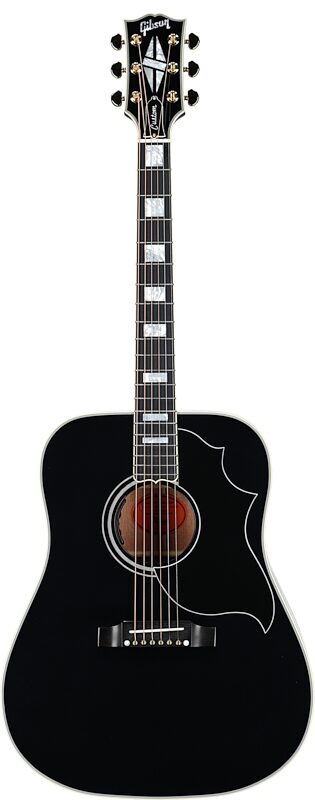 Gibson Hummingbird Custom Acoustic-Electric Guitar (with Case), Ebony, Serial Number 20604015, Full Straight Front