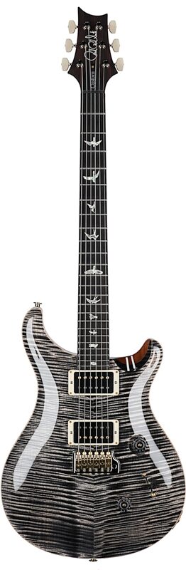 PRS Paul Reed Smith Custom 24 Pattern Thin 10-Top Electric Guitar (with Case), Charcoal Burst, Serial Number 0382221, Full Straight Front