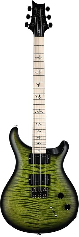PRS Paul Reed Smith Dustie Waring CE 24 Hardtail Limited Edition Electric Guitar (with Gig Bag), Jade Smokeburst, Serial Number 0383562, Full Straight Front