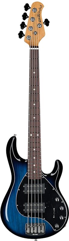 Ernie Ball Music Man StingRay 5 Special HH Electric Bass (with Case), Pacific Blue, Serial Number K02770, Full Straight Front
