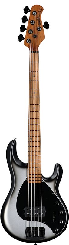 Ernie Ball Music Man StingRay 5 Special Electric Bass, 5-String (with Case), Black Rock, Serial Number K03704, Full Straight Front