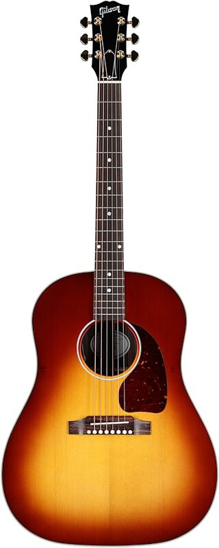 Gibson J-45 Standard Rosewood Acoustic-Electric Guitar (with Case), Rosewood Burst, Serial Number 21084106, Full Straight Front