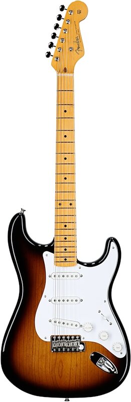Fender 70th Anniversary American Vintage II 1954 Stratocaster Electric Guitar (with Case), 2-Color Sunburst, Serial Number V701396, Full Straight Front