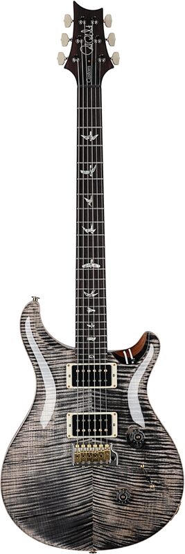 PRS Paul Reed Smith Custom 24 Pattern Thin 10-Top Electric Guitar (with Case), Charcoal Burst, Serial Number 0382709, Full Straight Front
