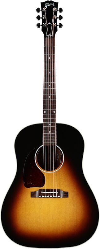 Gibson J-45 Standard Acoustic-Electric Guitar, Left Handed (with Case), Vintage Sunburst, Serial Number 20454116, Full Straight Front
