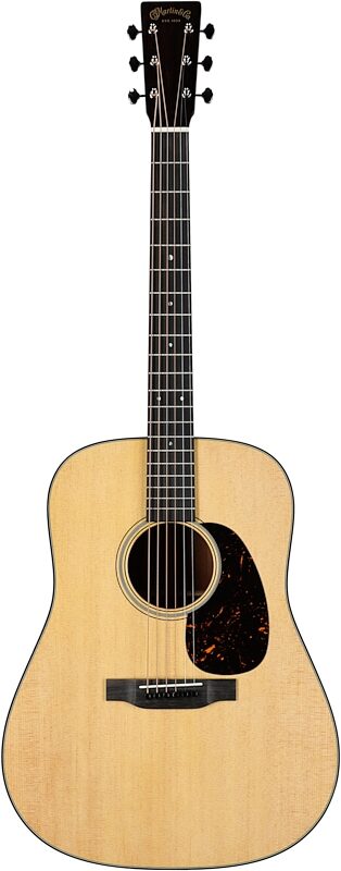 Martin D-18 Dreadnought Acoustic Guitar (with Case), Natural, Serial Number M2852922, Full Straight Front