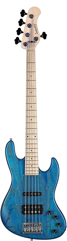 Sadowsky MetroLine 21-Fret Vintage M/J Bass, 5-String (with Gig Bag), Ocean Blue, Serial Number SML C 004007-24, Full Straight Front