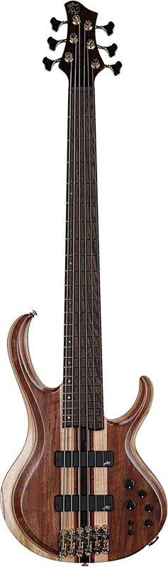 Ibanez BTB1836 Premium Electric Bass, 6-String (with Gig Bag), Natural Shadow, Serial Number 240300645, Full Straight Front