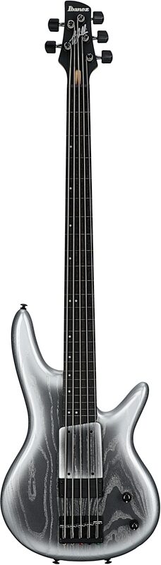 Ibanez Gary Willis 25th Anniversary Electric Bass (with Gig Bag), Silver Wave Burst, Serial Number 211P01240207100, Full Straight Front