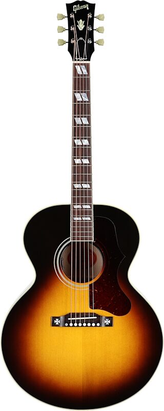 Gibson J-185 Original Acoustic-Electric Guitar (with Case), Vintage Sunburst, Serial Number 21244102, Full Straight Front