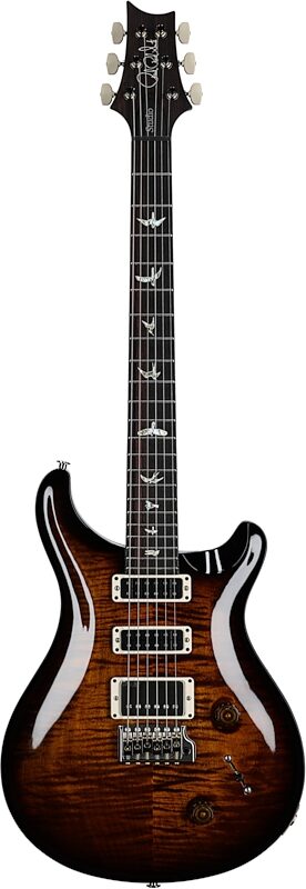 PRS Paul Reed Smith Studio Electric Guitar (with Case), Black Gold Burst, Serial Number 0382339, Full Straight Front