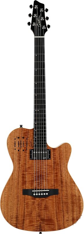 Godin A6 Ultra Extreme Electric Guitar (with Gig Bag), Koa, Serial Number 21123101, Full Straight Front