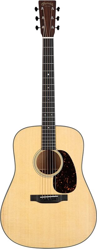 Martin D-18 Dreadnought Acoustic Guitar (with Case), Natural, Serial Number M2856855, Full Straight Front