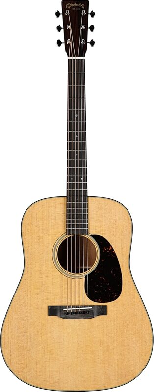 Martin D-18 Dreadnought Acoustic Guitar (with Case), Natural, Serial Number M2855299, Full Straight Front