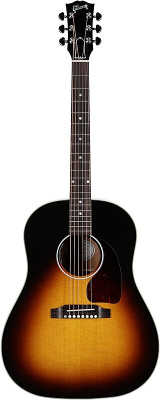 Gibson J-45 Standard Acoustic-Electric Guitar (with Case), Vintage Sunburst, Serial Number 21374144, Full Straight Front