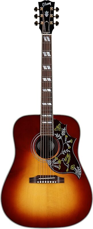 Gibson Hummingbird Standard Rosewood Acoustic-Electric Guitar (with Case), Rosewood Burst, Serial Number 21414101, Full Straight Front