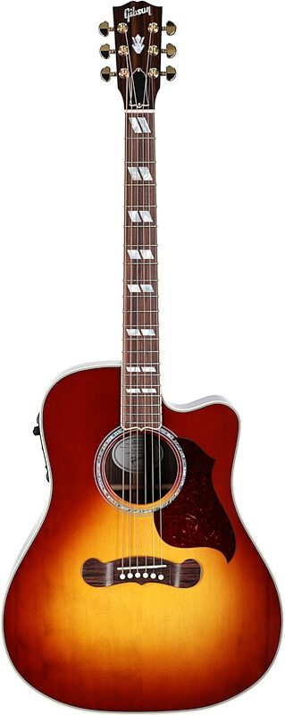 Gibson Songwriter Cutaway Acoustic-Electric Guitar (with Case), Rosewood Burst, Serial Number 21374018, Full Straight Front