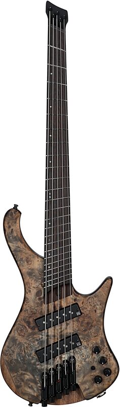 Ibanez EHB1505MS Bass Guitar, 5-String (with Gig Bag), Black Ice Flat, Serial Number 211P02I240120488, Full Straight Front