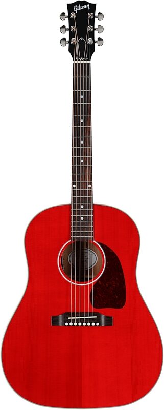 Gibson J-45 Standard Acoustic-Electric Guitar (with Case), Cherry, Serial Number 21554042, Full Straight Front