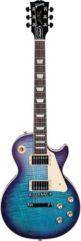 Gibson Les Paul Standard 60s Custom Color Electric Guitar, Figured Top (with Case), Blueberry Burst, Serial Number 230530192, Full Straight Front