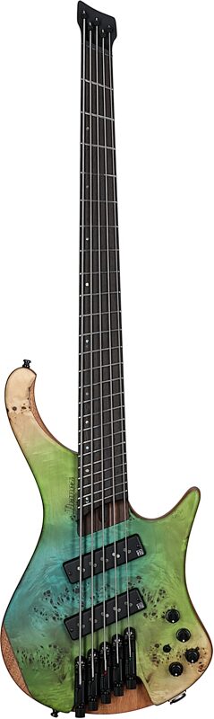 Ibanez EHB1505 Bass Guitar, 5-String (with Gig Bag), Ocean Inlet Flat, Serial Number I240300512, Full Straight Front